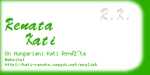 renata kati business card